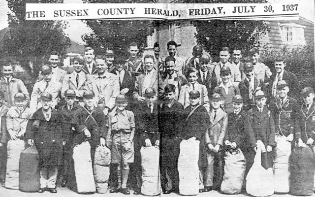The party at the 
front of the school
