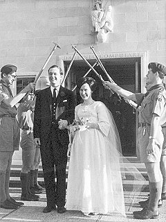 Mr Ives weds in School Chapel